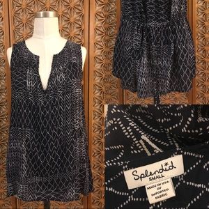 Splendid Sleeveless Blue Blouse Size Small